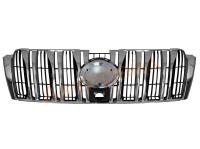 Хромированная решетка радиатора Toyota Prado 150 09-13 под камеру