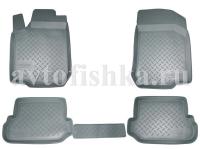 Коврики в салон Toyota RAV-4 SWB задние 2009-2012 полиуретановые, серые, Norplast