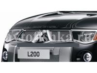 Решетка радиатора хромированная с сеткой Mitsubishi L200 2007-2009