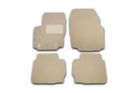 Коврики в салон TOYOTA Land Cruiser 120 Prado АКПП 2002-2009, внед., 4 шт. (текстиль, бежевые)