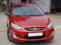 Hyundai Solaris (10 – 13) юбка переднего бампера №1