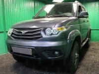 УАЗ Патриот (14–16) Защита радиатора, чёрная (5 частей)