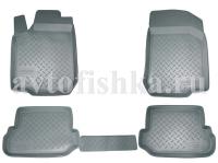 Коврики в салон Toyota RAV 4 2000-2005 полиуретановые, серые, Norplast